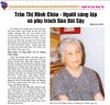 Trần Thị Minh Châu - Người sáng lập và phụ trách Báo Bãi Sậy