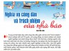 Nghĩa vụ công dân và trách nhiệm của nhà báo