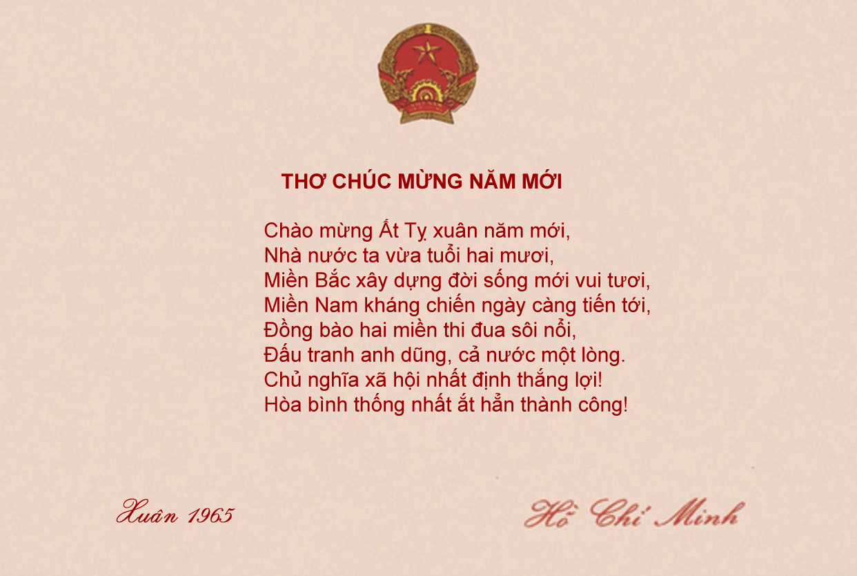 bai tho chuc tet 1965