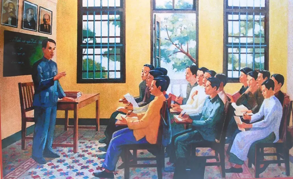 bai nhung moc son nguyen ai quoc dao tao can bo o quang chau trung quoc tranh tu lieu
