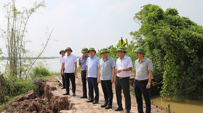 Hưng Yên tăng cường công tác phòng, chống thiên tai tại các công trình, dự án trọng điểm