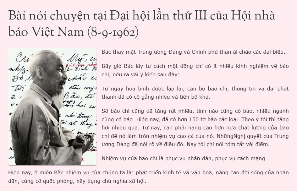Giữ trọn lời Bác dạy: Nâng cao hơn nữa chất lượng báo chí trong thời kỳ đổi mới và chuyển đổi số