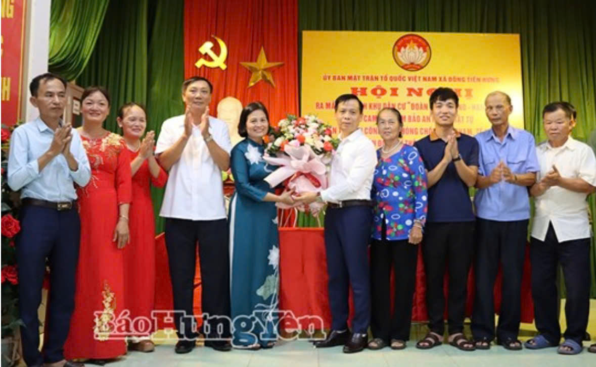 xa dong tien hung tinh hung yen ra mat mo hinh khu dan cu doan ket am no hanh phuc